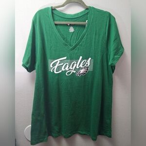 NWT NFL Team Apparel Philadelphia Eagles Green Tee T-shirt Size 1X